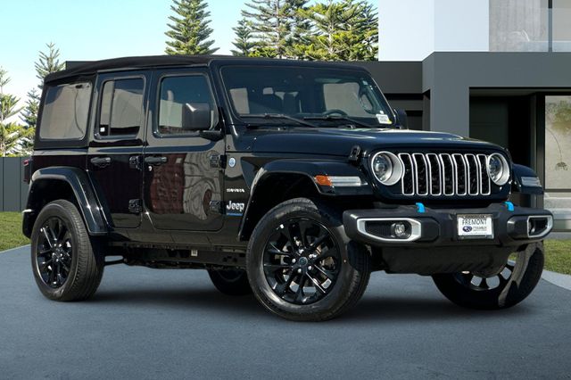 Used 2024 Black Jeep Sahara 4xe image 2