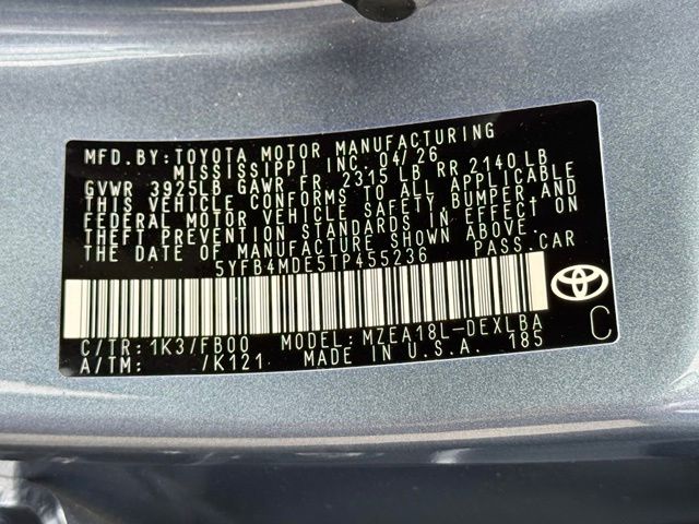Used 2026 Toyota Corolla Sedan