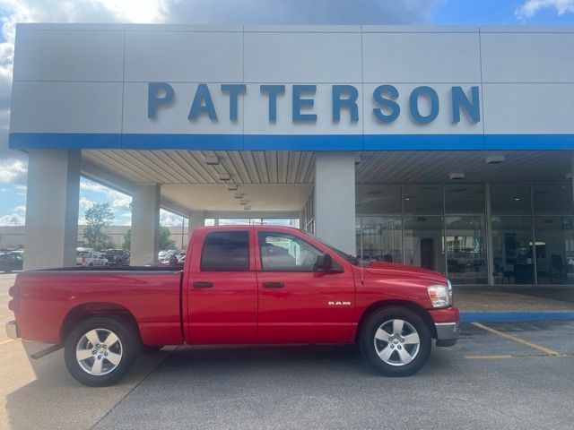 Flame Red Clearcoat 2008 Dodge RAM 1500 Pickup Truck Rear-Wheel Drive 4-Speed Automatic