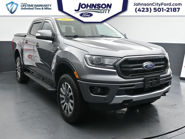 Carbonized Gray Metallic 2021 Ford Ranger Lariat SuperCrew 4WD Pickup Truck Four-Wheel Drive Automatic