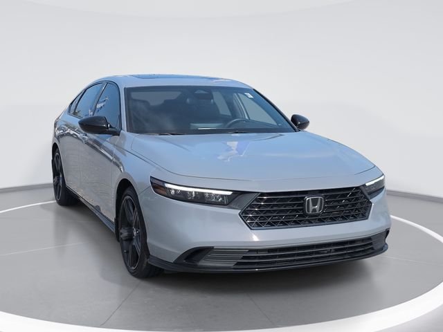 Gray 2024 Honda Accord Hybrid Sedan Front-Wheel Drive Continuously Variable Transmission