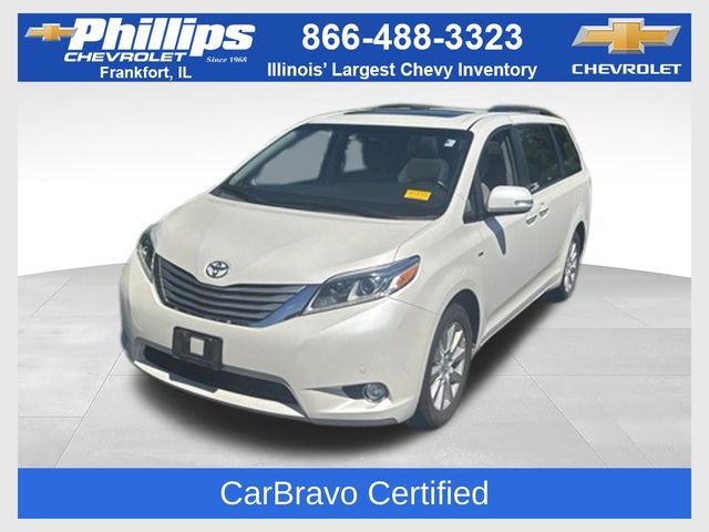 White (Blizzard Pearl) 2017 Toyota Sienna Minivan All-Wheel Drive 8-Speed Automatic