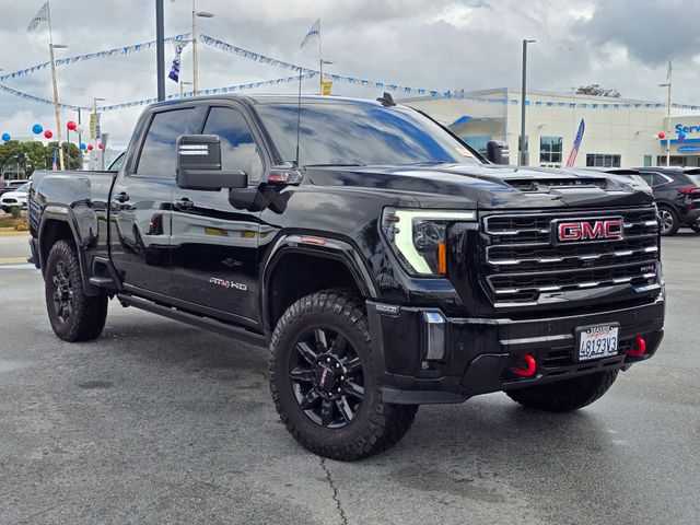 Onyx Black 2024 GMC Sierra 2500HD AT4 Crew Cab 4WD Pickup Truck Four-Wheel Drive Automatic