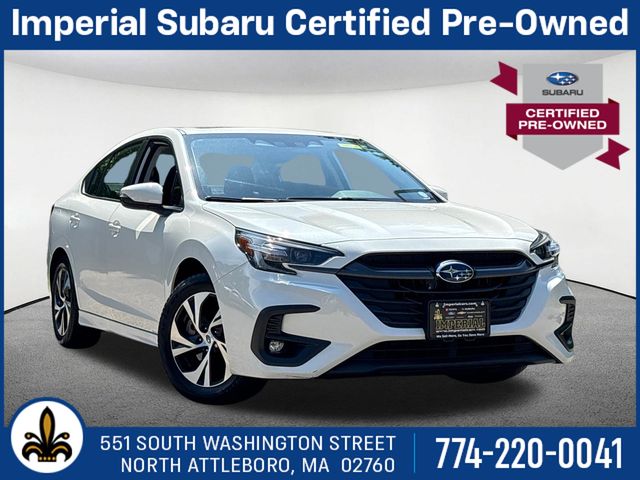 Crystal White Pearl 2024 Subaru Legacy Sedan All-Wheel Drive Continuously Variable Transmission