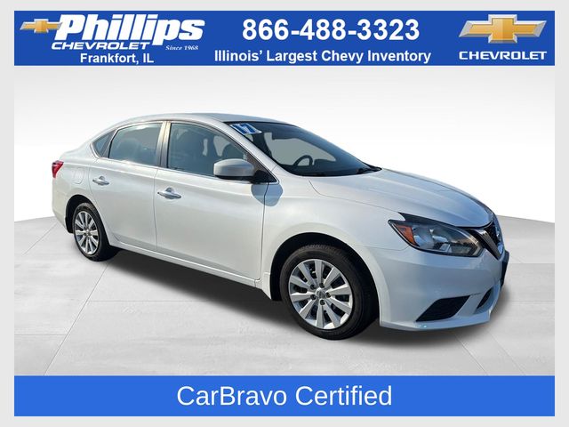 Aspen White 2017 Nissan Sentra Sedan Front-Wheel Drive Continuously Variable Transmission