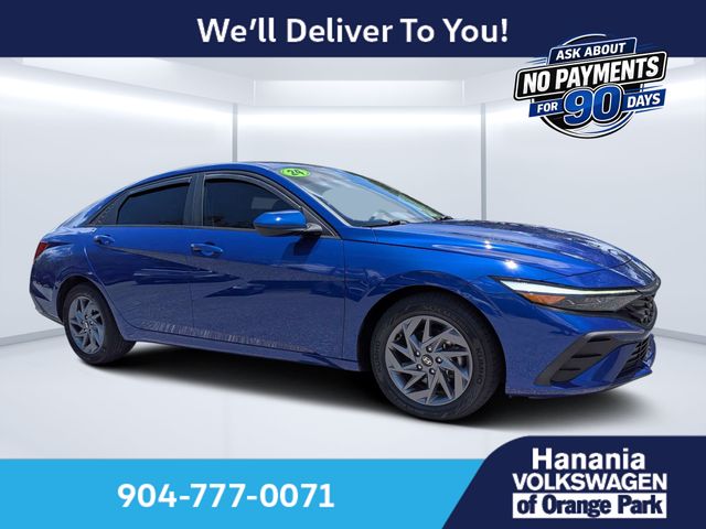 Intense Blue 2024 Hyundai Elantra Sedan Front-Wheel Drive Continuously Variable Transmission
