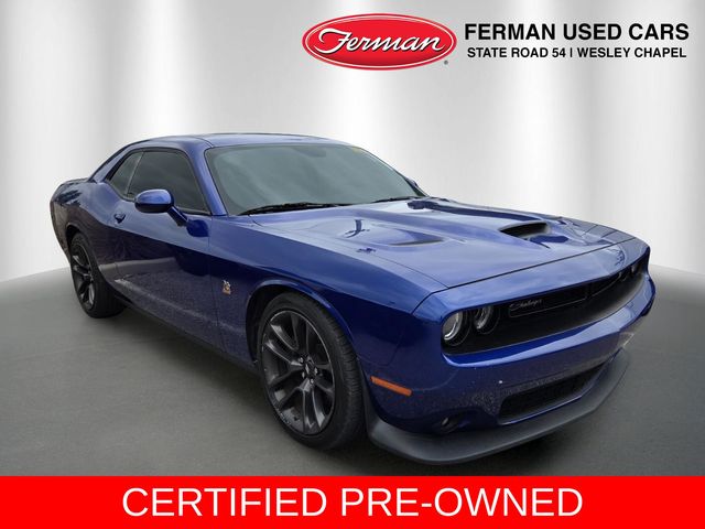 Indigo Blue 2021 Dodge Challenger R/T Scat Pack RWD Coupe Rear-Wheel Drive 8-Speed Automatic