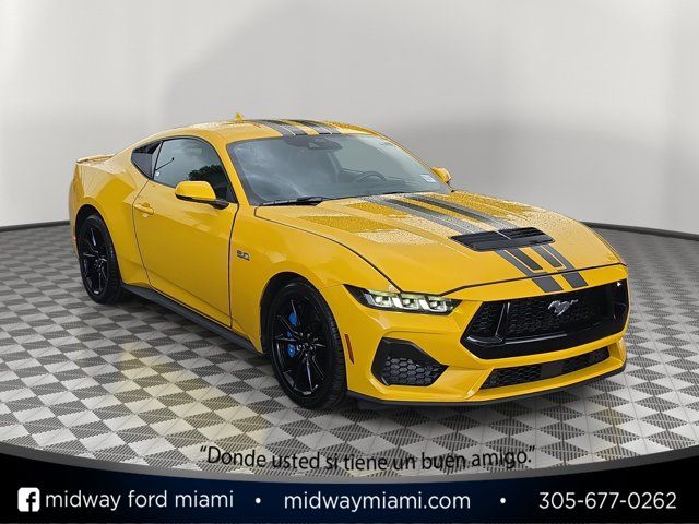 Yellow 2024 Ford Mustang Coupe Rear-Wheel Drive Automatic