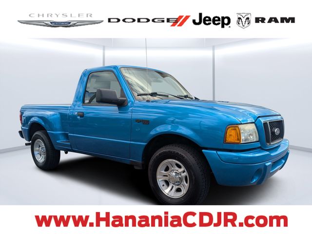 Sonic Blue Clearcoat Metallic 2004 Ford Ranger Pickup Truck Rear-Wheel Drive 5-Speed Automatic