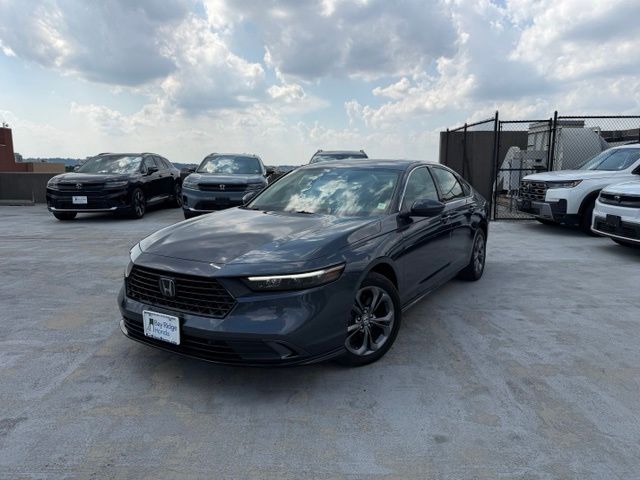 Meteorite Gray Metallic 2023 Honda Accord Hybrid EX-L FWD Sedan Front-Wheel Drive Continuously Variable Transmission