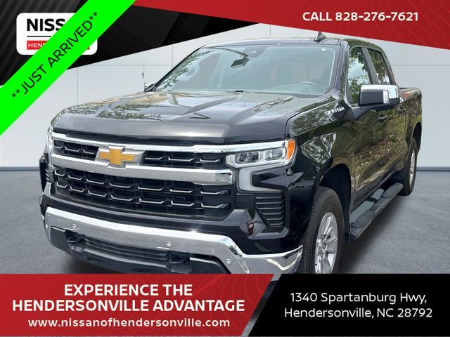 Black 2024 Chevrolet Silverado 1500 LT Crew Cab 4WD Pickup Truck Four-Wheel Drive 8-Speed Automatic