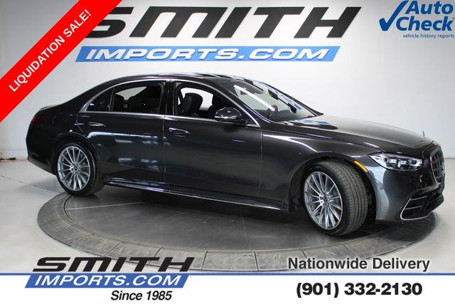 Graphite Gray 2022 Mercedes-Benz S-Class S 500 4MATIC AWD Sedan All-Wheel Drive 9-Speed Automatic
