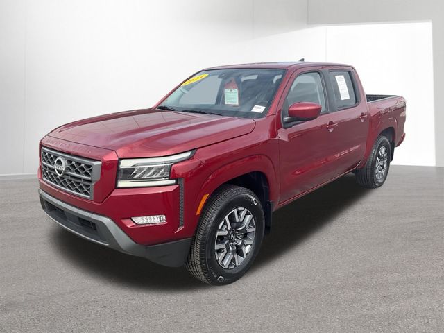Cardinal Red Metallic Tricoat 2024 Nissan Frontier SL 4dr Crew Cab RWD Pickup Truck 4X2 9-Speed Automatic Overdrive