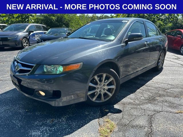 Glacier Blue Metallic 2008 Acura TSX Sedan Front-Wheel Drive 5-Speed Automatic