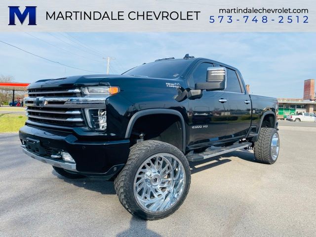Black 2020 Chevrolet Silverado 2500HD High Country Crew Cab 4WD Pickup Truck Four-Wheel Drive Automatic