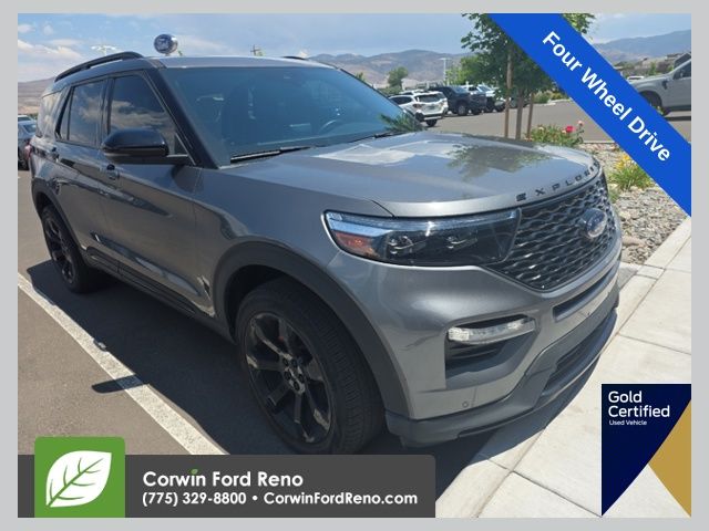 Carbonized Gray Metallic 2023 Ford Explorer SUV / Crossover All-Wheel Drive Automatic