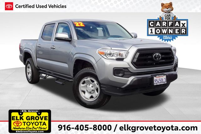 Celestial Silver Metallic 2022 Toyota Tacoma Pickup Truck Four-Wheel Drive 6-Speed Automatic