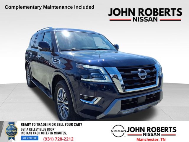 Hermosa Blue Pearl 2024 Nissan Armada SL RWD SUV / Crossover 4X2 7-Speed Automatic