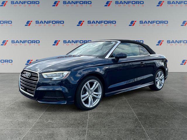 Cosmos Blue Metallic 2018 Audi A3 2.0T Premium Plus Cabriolet FWD Convertible Front-Wheel Drive 6-Speed Automatic