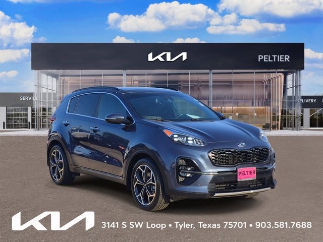 Pacific Blue 2021 Kia Sportage SUV / Crossover Front-Wheel Drive 6-Speed Automatic Overdrive