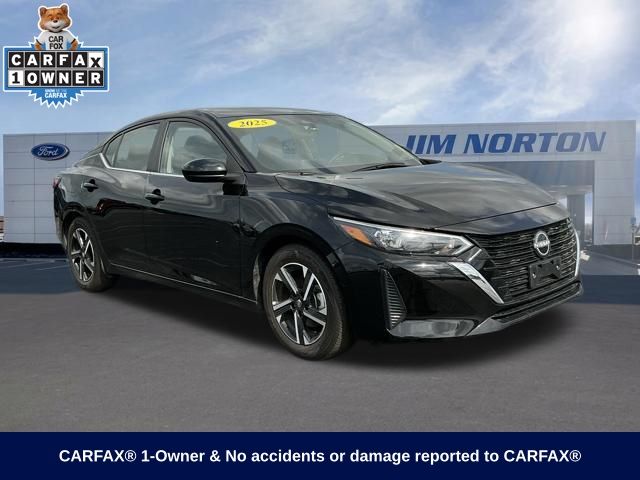 Super Black 2025 Nissan Sentra SV FWD Sedan Front-Wheel Drive Continuously Variable Transmission