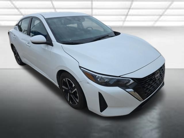 Aspen White Tricoat 2024 Nissan Sentra Sedan Front-Wheel Drive Continuously Variable Transmission