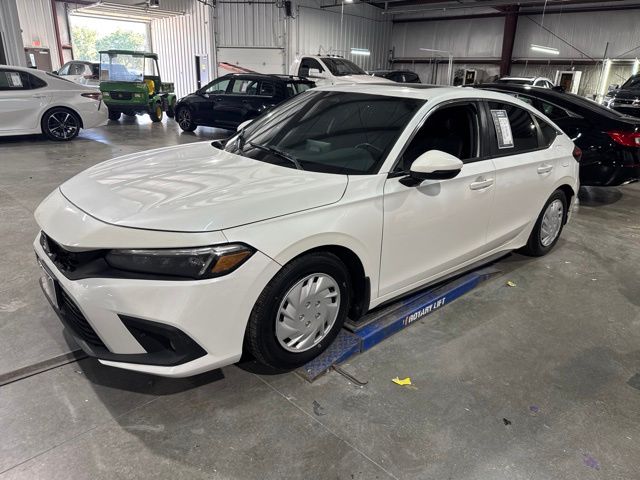 Platinum White Pearl 2022 Honda Civic Hatchback Hatchback Front-Wheel Drive 6-Speed Manual