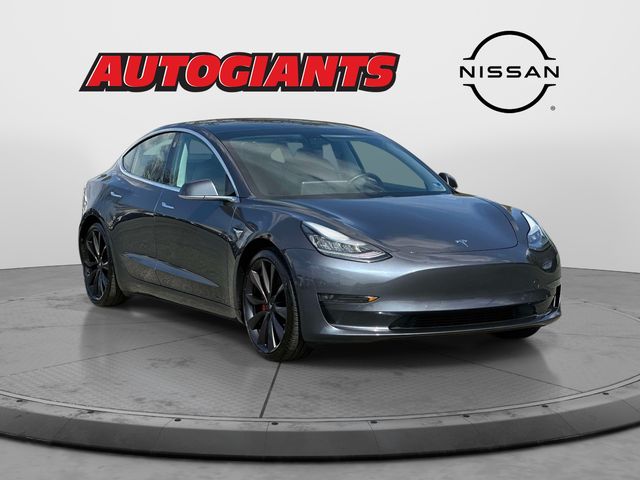 Midnight Silver Metallic 2020 Tesla Model 3 Performance AWD Sedan All-Wheel Drive 1-Speed Automatic