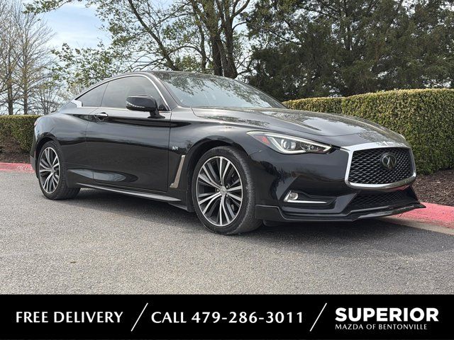 Black Obsidian 2019 INFINITI Q60 3.0t Luxe Coupe AWD Coupe All-Wheel Drive 7-Speed Automatic