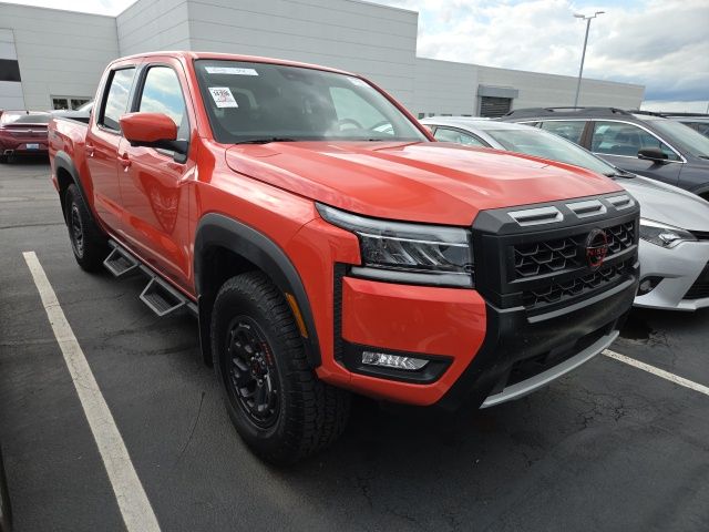 Afterburn Orange 2025 Nissan Frontier Pickup Truck Four-Wheel Drive 9-Speed Automatic Overdrive