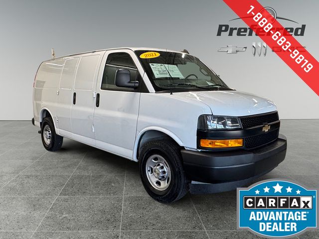 Summit White 2021 Chevrolet Express Cargo 2500 RWD Van Rear-Wheel Drive 8-Speed Automatic Overdrive