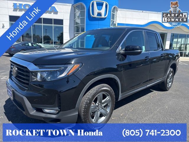 Crystal Black Pearl 2023 Honda Ridgeline Pickup Truck All-Wheel Drive 9-Speed Automatic