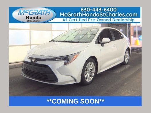 White (Wind Chill Pearl) 2023 Toyota Corolla Sedan Front-Wheel Drive Continuously Variable Transmission