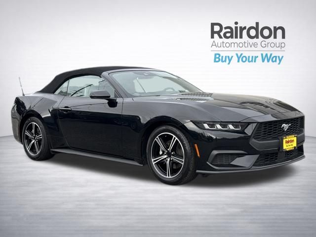 Shadow Black 2024 Ford Mustang Convertible Rear-Wheel Drive Automatic