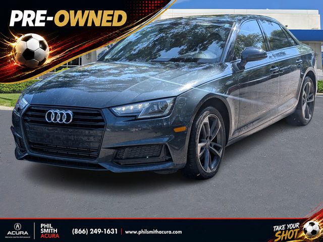 Monsoon Gray Metallic 2019 Audi A4 Sedan Front-Wheel Drive 7-Speed Automatic