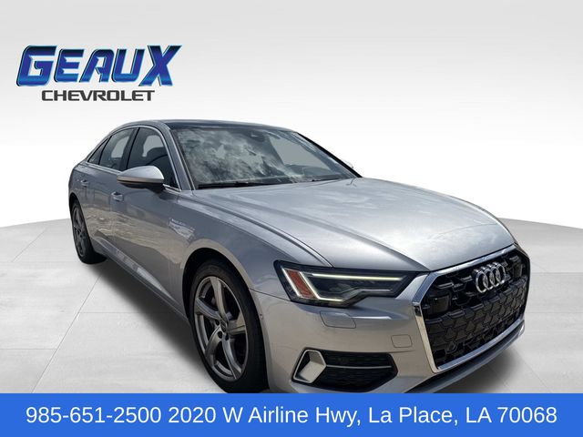 Silver 2024 Audi A6 Sedan All-Wheel Drive 7-Speed Automatic