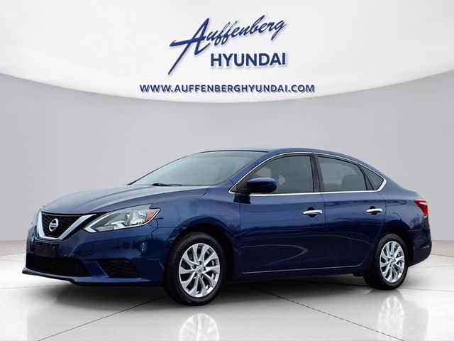Deep Blue Pearl 2017 Nissan Sentra SV Sedan Front-Wheel Drive Continuously Variable Transmission