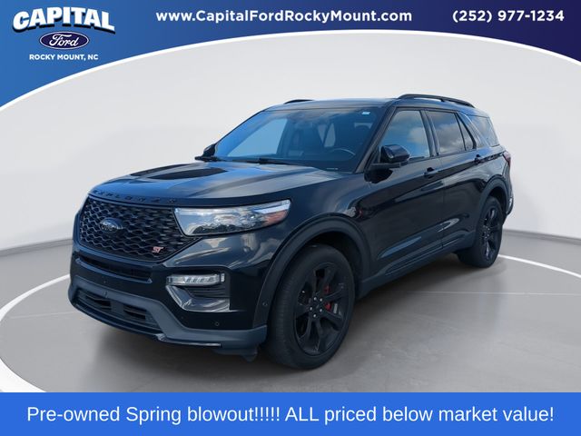 Black Metallic 2021 Ford Explorer SUV / Crossover All-Wheel Drive Automatic