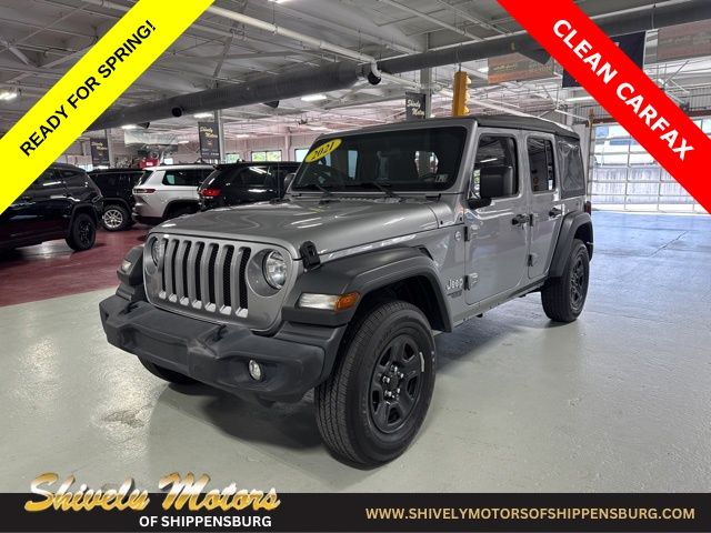 Billet Silver Metallic Clearcoat 2021 Jeep Wrangler Unlimited Sport 4WD SUV / Crossover Four-Wheel Drive 8-Speed Automatic