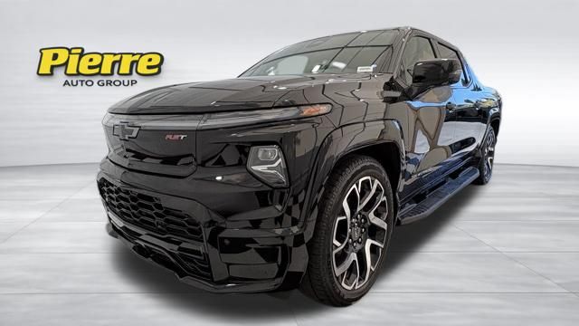 Black 2025 Chevrolet Silverado EV RST Crew Cab (Max Range) e4WD Pickup Truck All-Wheel Drive 1-Speed Automatic