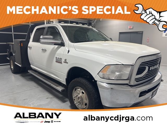 Bright White Clearcoat 2018 RAM 3500 SLT Crew Cab LB DRW 4WD Pickup Truck Four-Wheel Drive 6-Speed Automatic