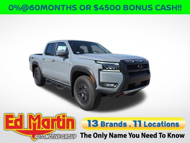 Boulder Gray 2026 Nissan Frontier Pickup Truck Four-Wheel Drive 9-Speed Automatic Overdrive