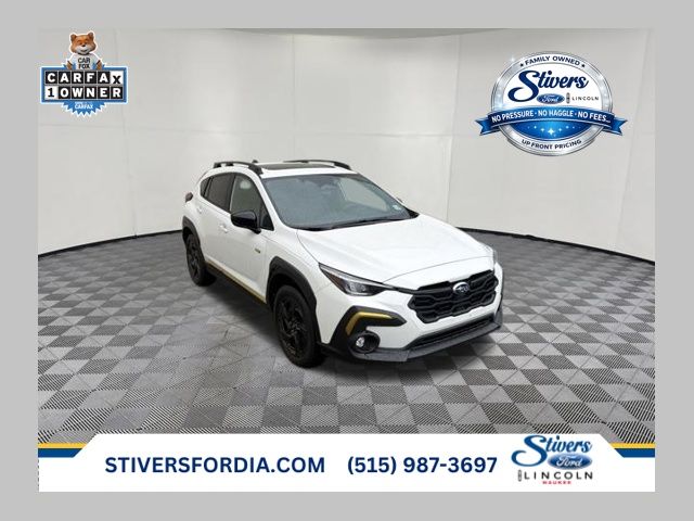 Crystal White Pearl 2025 Subaru Crosstrek SUV / Crossover All-Wheel Drive Continuously Variable Transmission