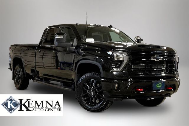 Black 2025 Chevrolet Silverado 3500HD LTZ Crew Cab 4WD Pickup Truck Four-Wheel Drive Automatic