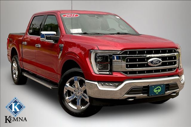 Red Metallic 2021 Ford F-150 Pickup Truck Four-Wheel Drive Automatic