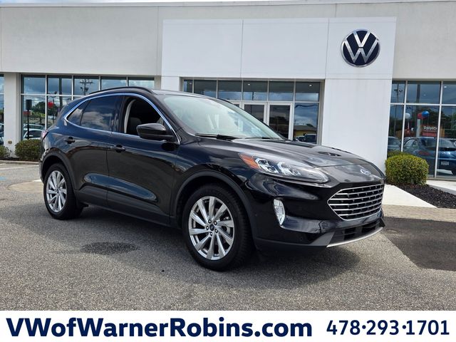 Black Metallic 2021 Ford Escape Hybrid SUV / Crossover All-Wheel Drive Continuously Variable Transmission