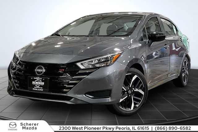Gray (Gun Metallic) 2025 Nissan Versa Sedan Front-Wheel Drive Continuously Variable Transmission