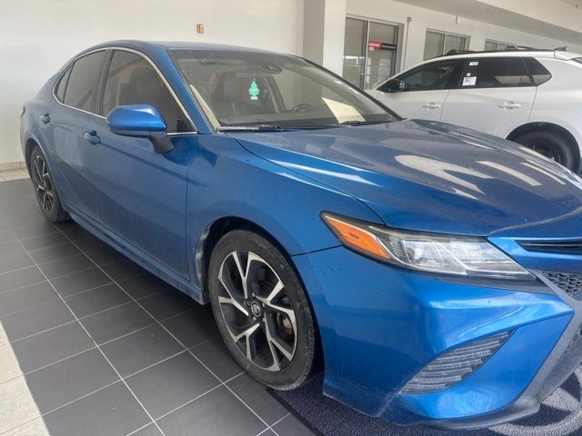 2018 Toyota Camry SE Blue at Cook Ford