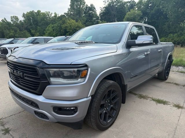 Silver 2021 RAM 1500 Pickup Truck Four-Wheel Drive 8-Speed Automatic