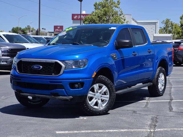 Velocity Blue Metallic 2022 Ford Ranger Pickup Truck Four-Wheel Drive Automatic